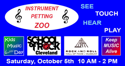 Saturday, October 5th - Musical Instrument Petting Zoo at the Rock and Roll Hall of Fame