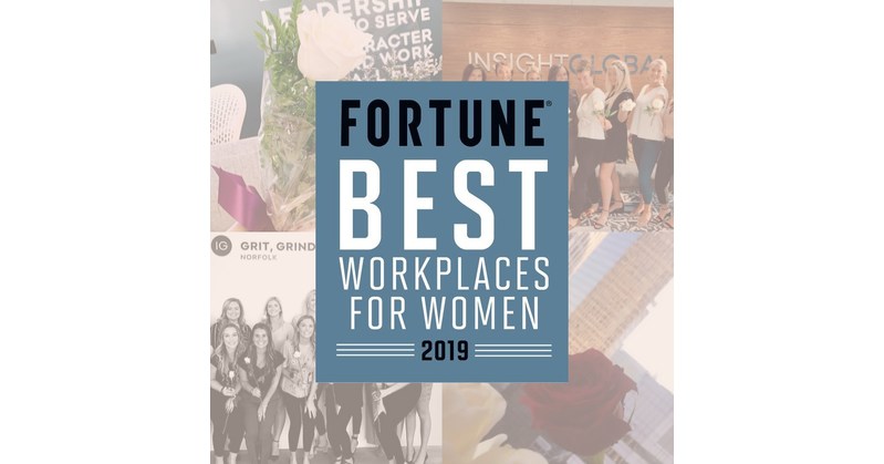 Insight Global Named One of the 2019 Best Workplaces for Women by Great