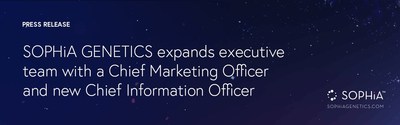 SOPHiA GENETICS Expands Executive Team with a Chief Marketing Officer and New Chief Information Officer (PRNewsfoto/SOPHiA GENETICS) SOPHiA GENETICS Expands Executive Team with a Chief Marketing Officer and New Chief Information Officer (PRNewsfoto/SOPHiA GENETICS)
