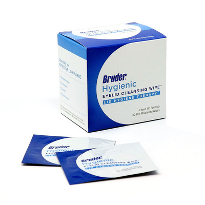 Introducing Bruder Hygienic Eyelid Cleansing Wipes™