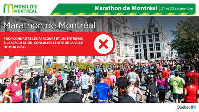 Marathon de Montral, 22 septembre (Groupe CNW/Ministre des Transports)