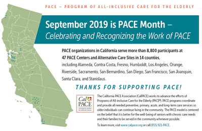 September Recognized As PACE Month In California