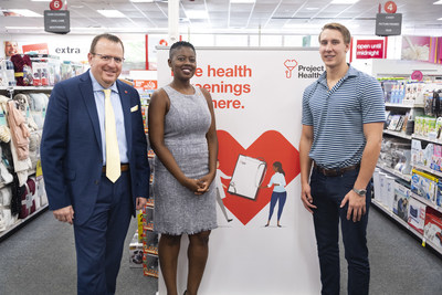 David Sanford, Regional Director for CVS Health; Dr. Angelica Geter Fugerson, Chief Health Officer for the City of Atlanta; and world champion swimmer and three-time NCAA Champion at the University of Georgia Chase Kalisz attend a Project Health event. Thursday’s event was one of 48 free health screenings taking place in the Atlanta area between now and the end of the year. Project Health has delivered more than $7 million worth of free health services locally since 2010. David Sanford, Regional Director for CVS Health; Dr. Angelica Geter Fugerson, Chief Health Officer for the City of Atlanta; and world champion swimmer and three-time NCAA Champion at the University of Georgia Chase Kalisz attend a Project Health event. Thursday’s event was one of 48 free health screenings taking place in the Atlanta area between now and the end of the year. Project Health has delivered more than $7 million worth of free health services locally since 2010.
