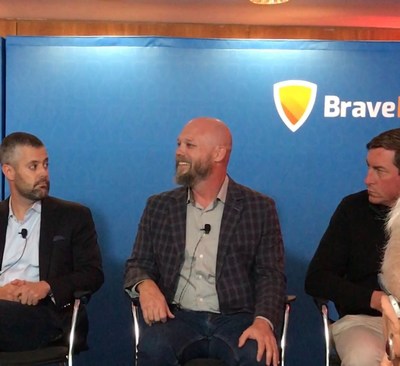 Jeff August of UpStack discusses hybrid cloud environments and edge networks at Tierpoint's BraveIT conference on September 19, 2019. He was joined by Colby Synesael of Cowen, Chris Crosby of Compass Data Centers, Jason Tofsky of Goldman Sachs, and David Sangster of Nutanix. The panel was moderated by Mary Meduski.