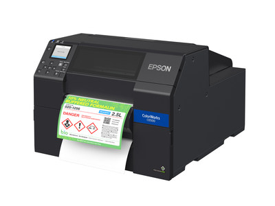 Epson ColorWorks C6500P 8-inch Color Inkjet Label Printer with Peel-and-Present