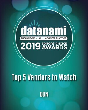 DDN Honored as Top Five Vendor to Watch in Annual Datanami Awards